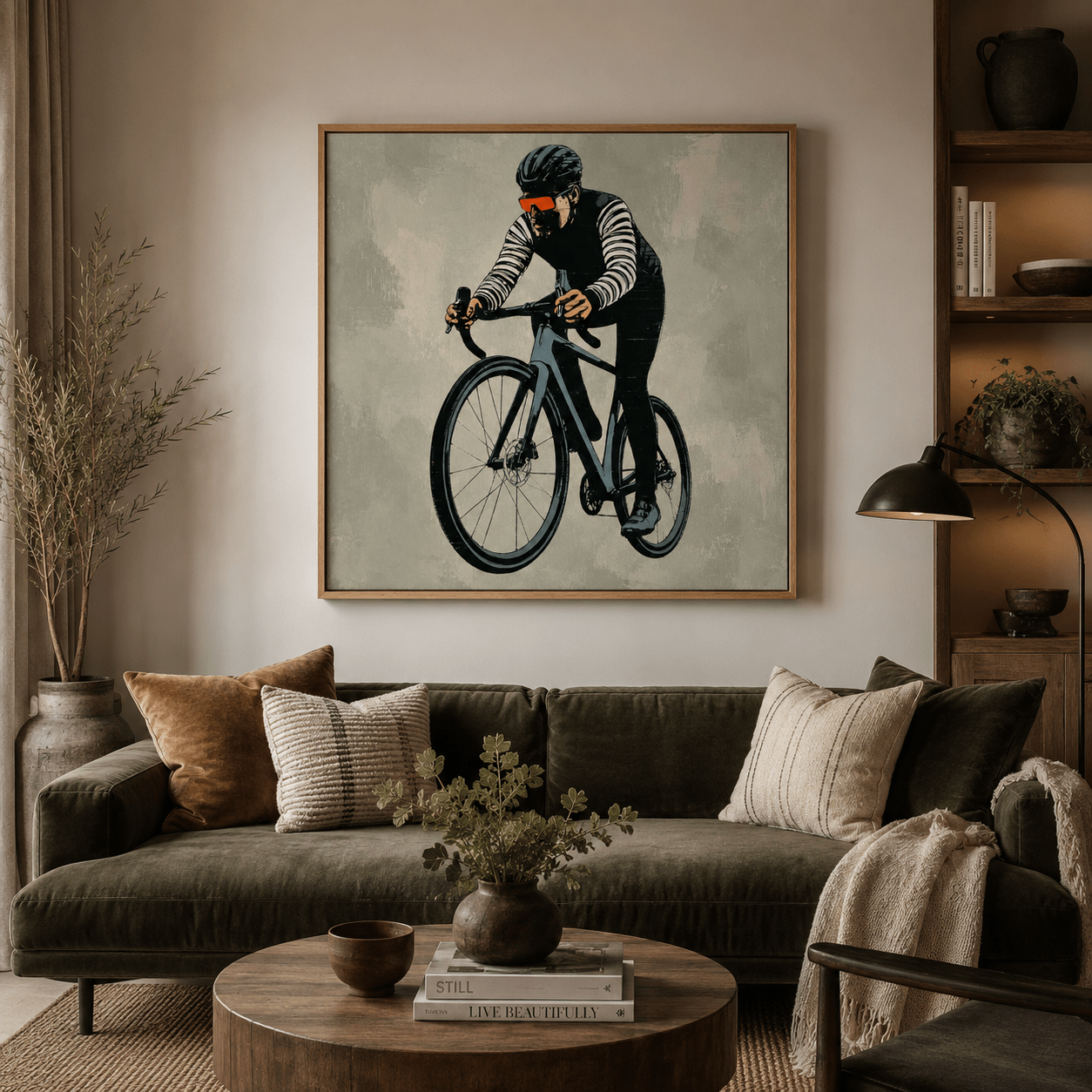 Cycling Wall Art Canvas Print — Cadence by Rossetti Art