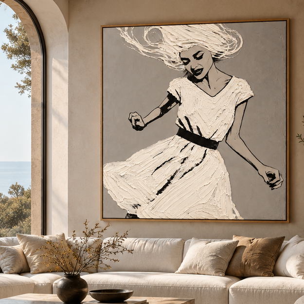 Dancing Woman Painting – Unbound by Rossetti Art