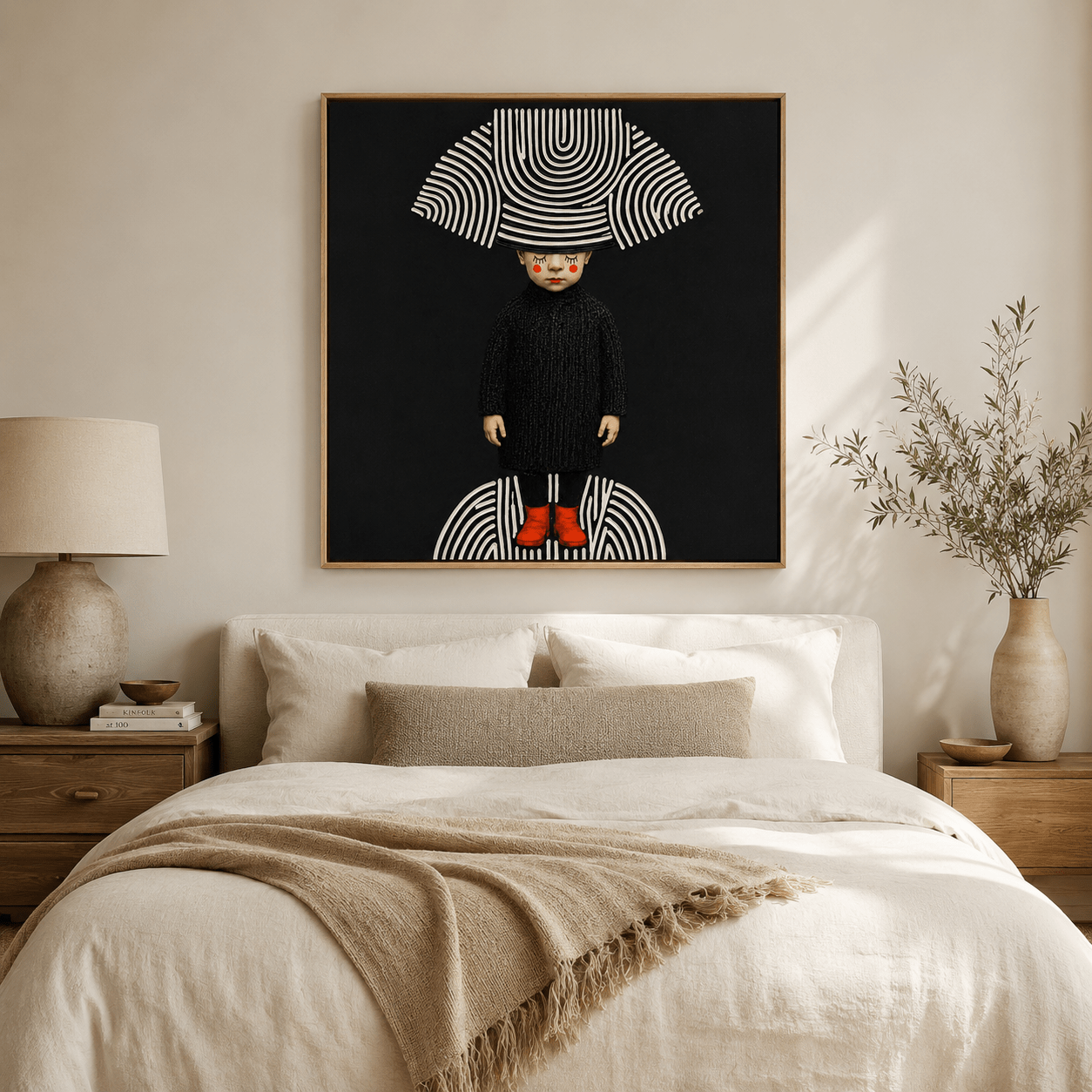 Dark Whimsical Art Canvas Print — Little Stranger by Rossetti Art