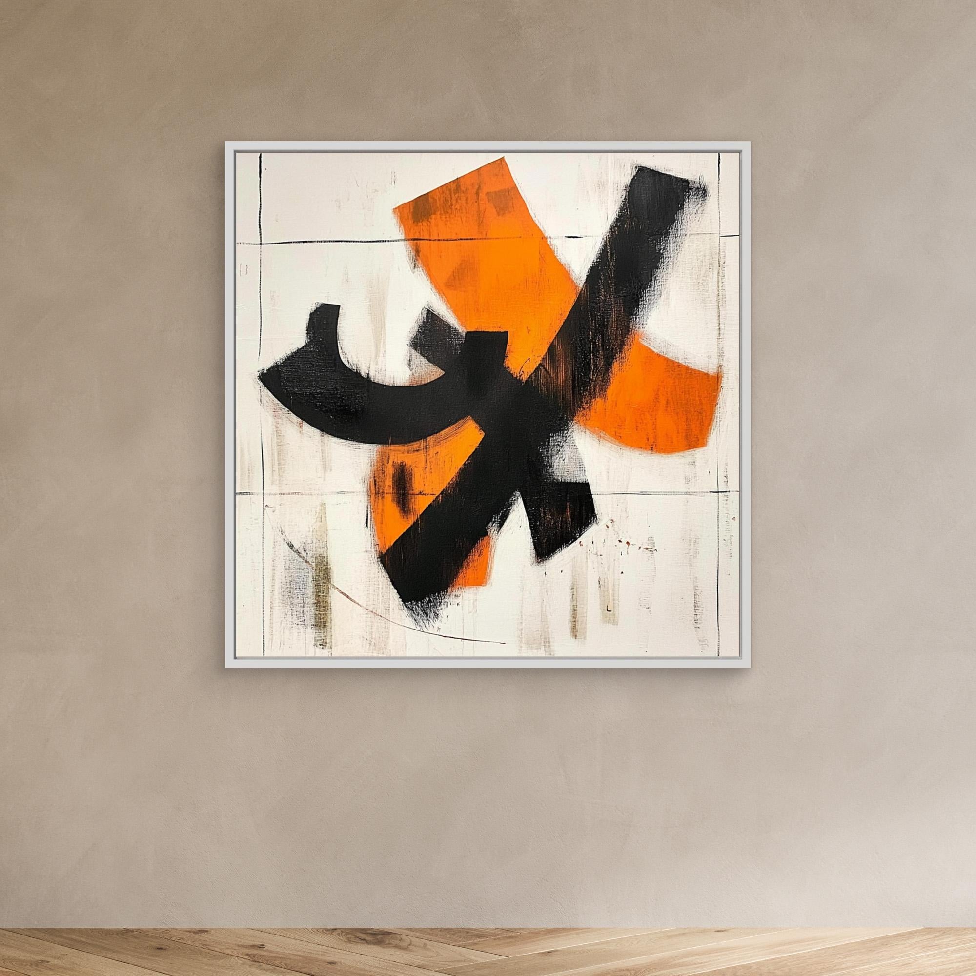 Canvas Print: Vibrant Crossroads - Abstract Wall Art modern abstract canvas wall art by Rossetti Art – luxury interior design artwork for living room, bedroom, office – abstract painting print Contemporary art print handmade wall art