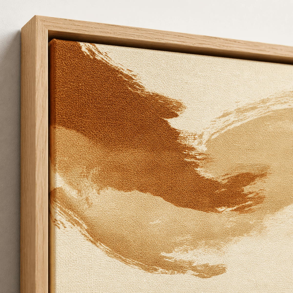 Earthy Wall Art Canvas Print — Sienna Drift by Rossetti Art