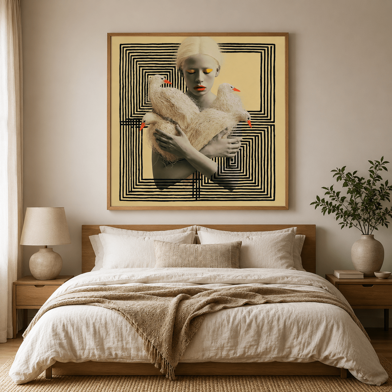 Eclectic Wall Art Canvas — The Keeper by Rossetti Art