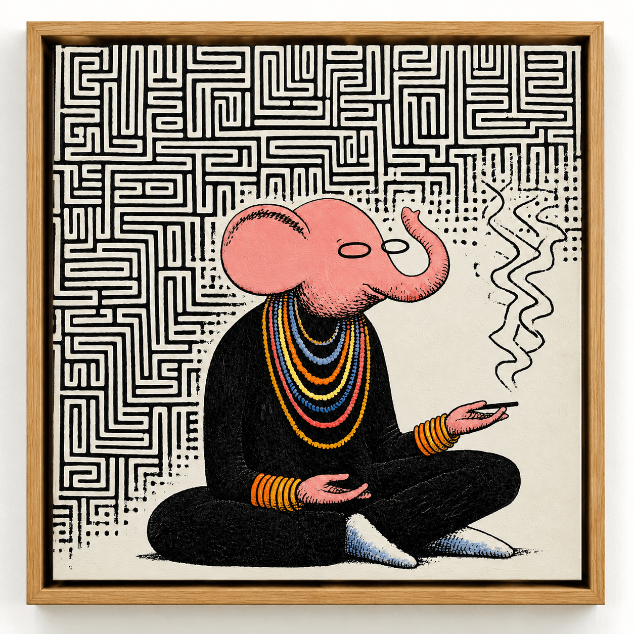 Elephant Canvas Print — The Sage by Rossetti Art