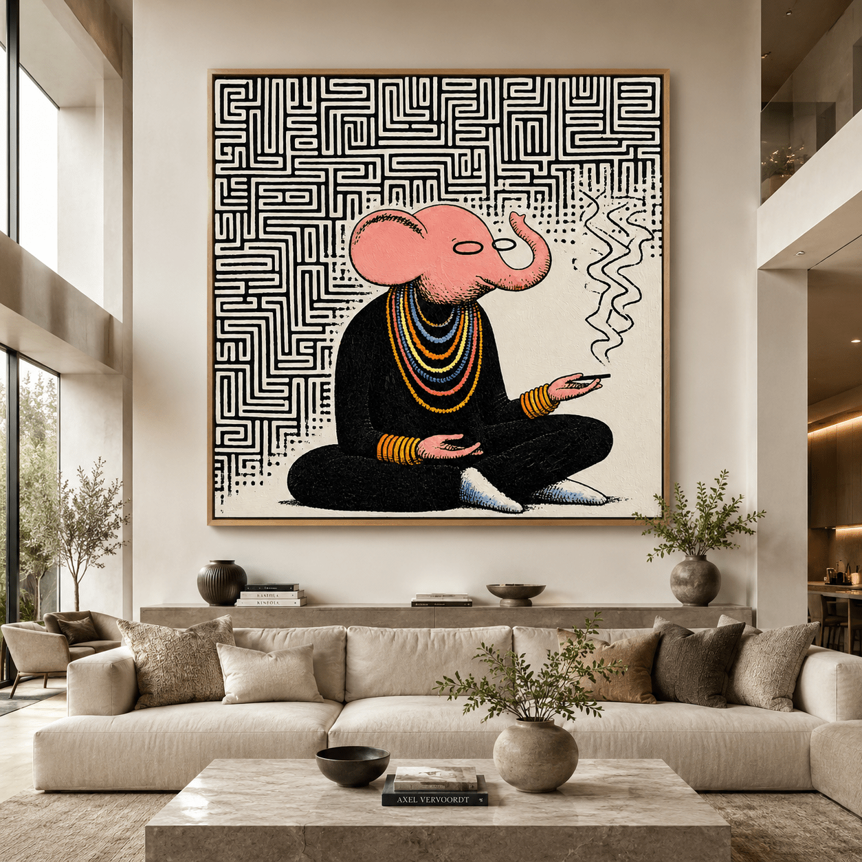 Elephant Canvas Print — The Sage by Rossetti Art