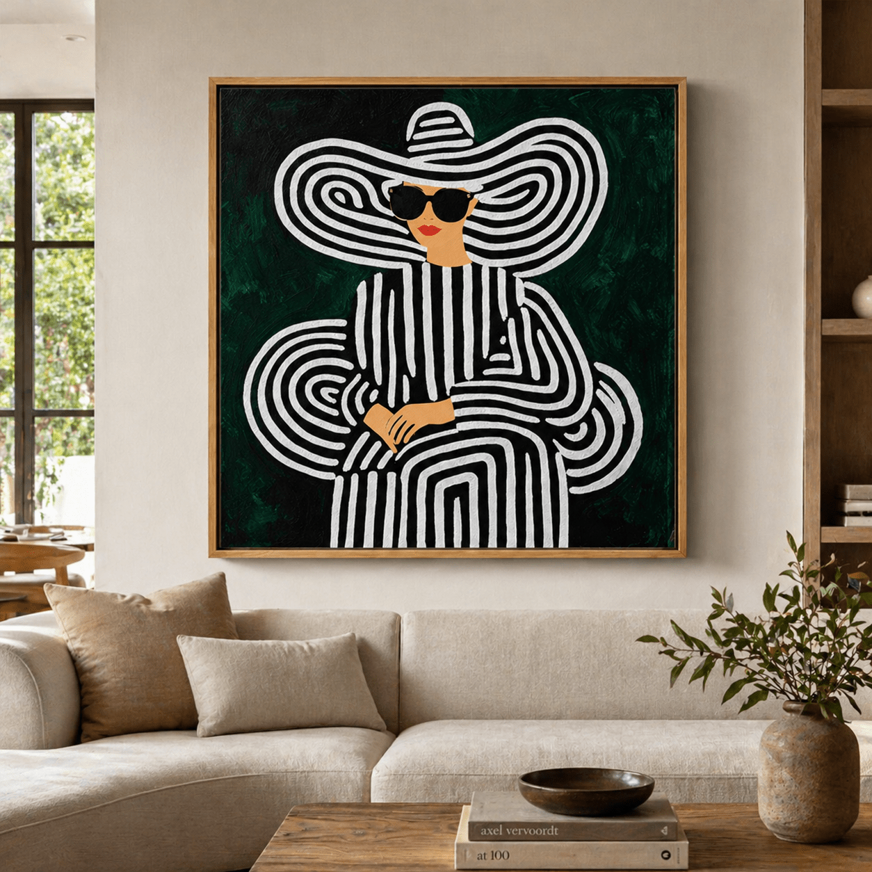 Emerald Green Wall Art Canvas Print — Emerald Diva by Rossetti Art