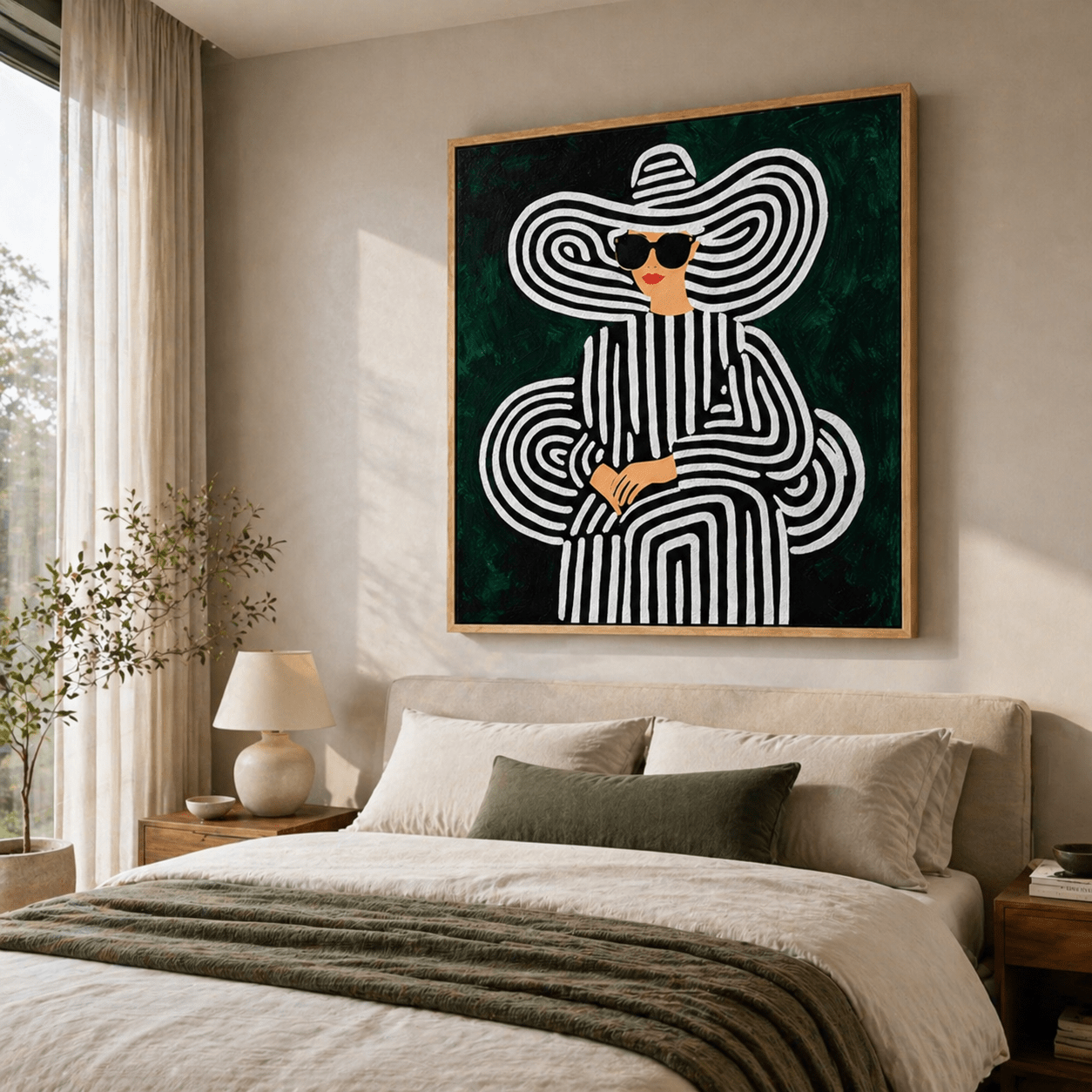Emerald Green Wall Art Canvas Print — Emerald Diva by Rossetti Art