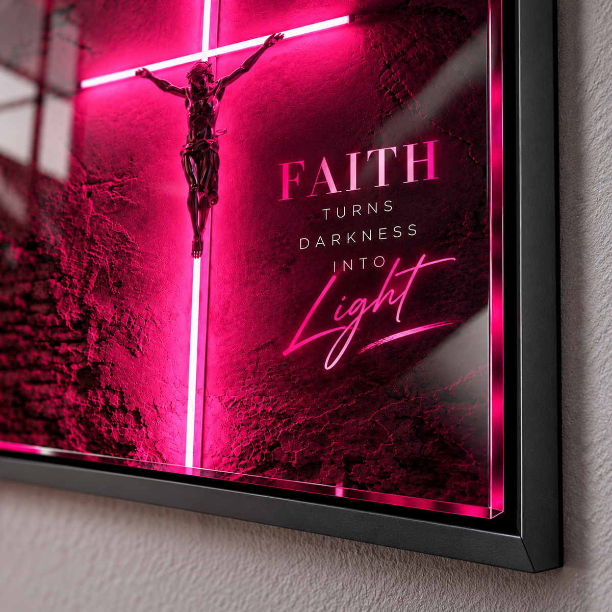 Faith Wall Art – Faith Turns Darkness Into Light by Rossetti Art