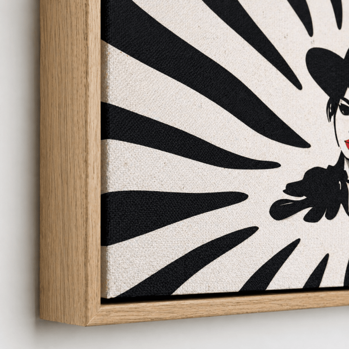 Fashion Wall Art Canvas Print — Noir Radiance by Rossetti Art