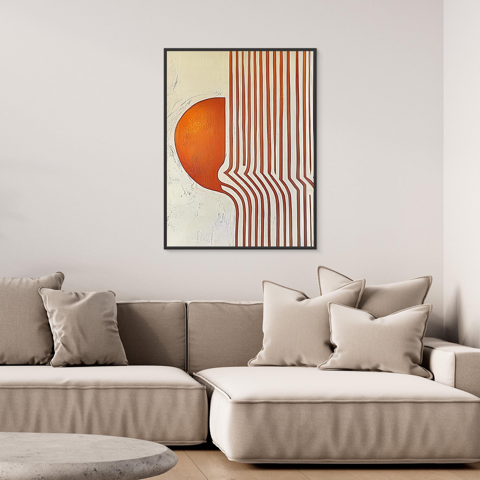 Canvas Print: "Modern Flow" – Minimalist Geometric Abstract Art