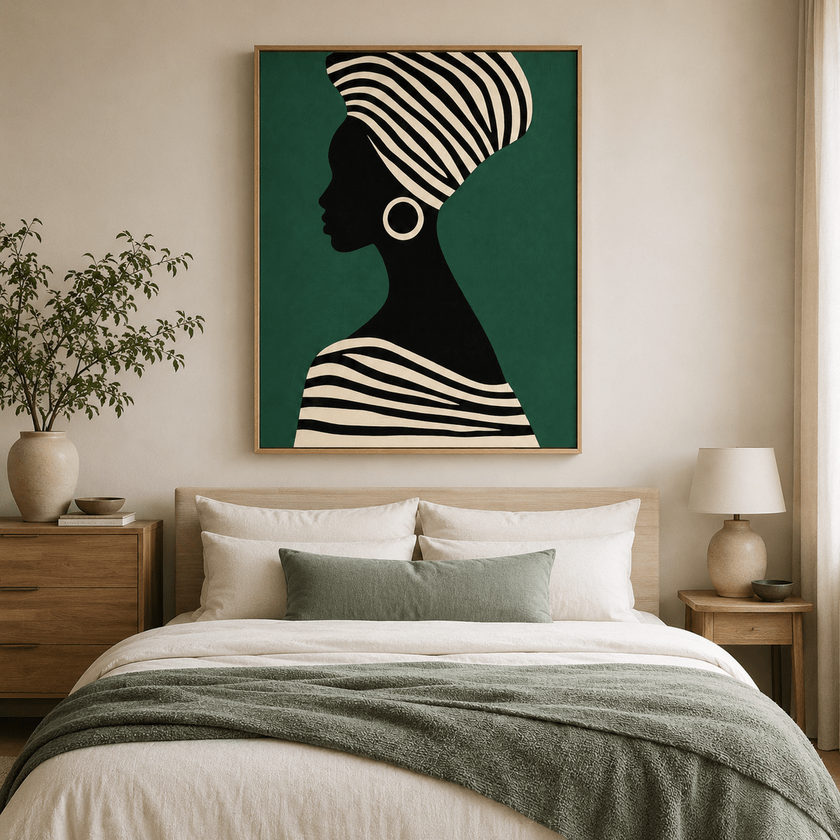 Figurative Canvas Art — Ivory Crown | Rossetti Art