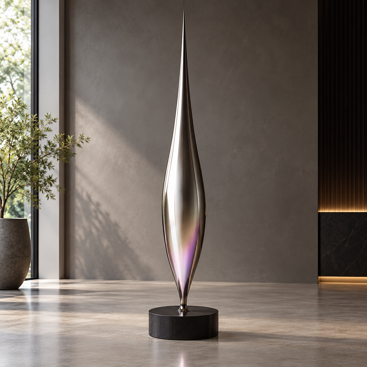 Flame Sculpture - Iridescent Flame alternate angle