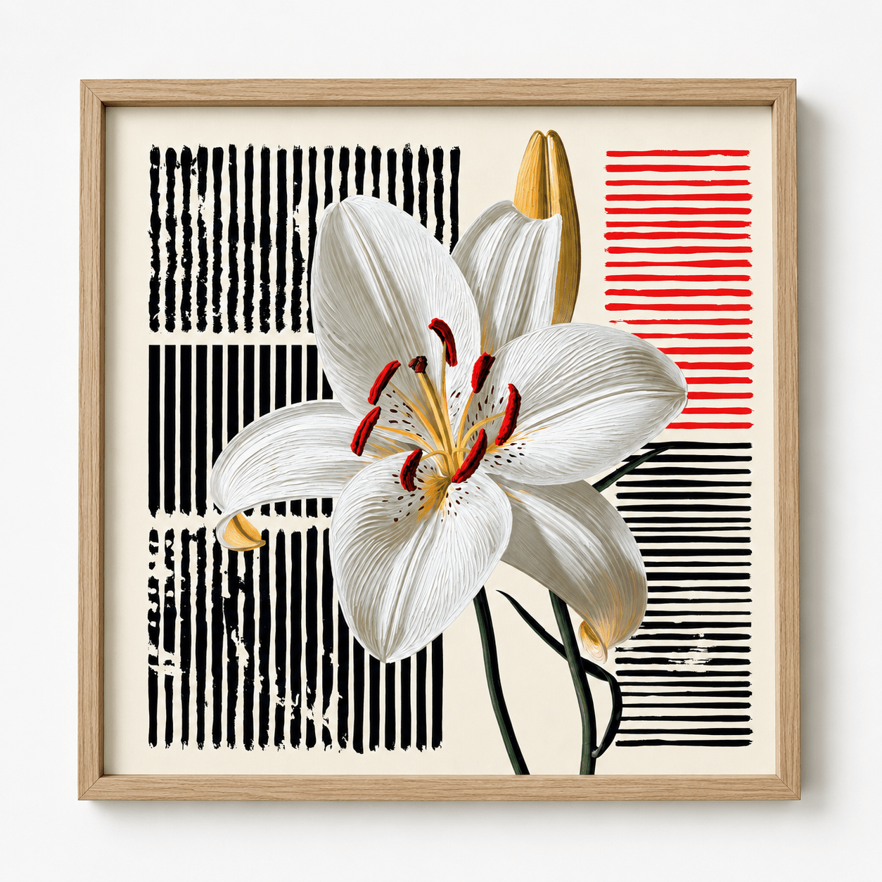 Flower Canvas Wall Art — Ink and Bloom by Rossetti Art