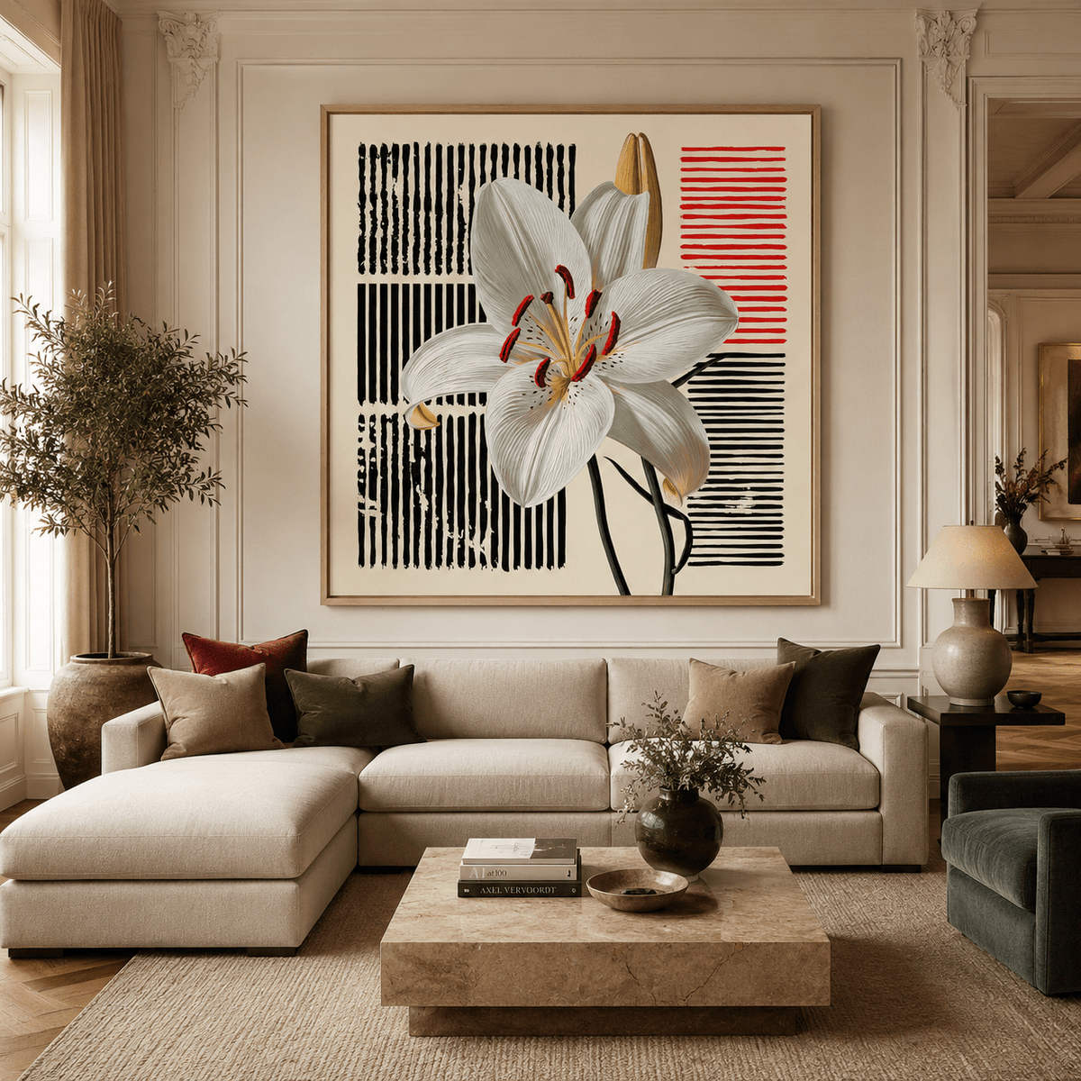Flower Canvas Wall Art — Ink and Bloom by Rossetti Art