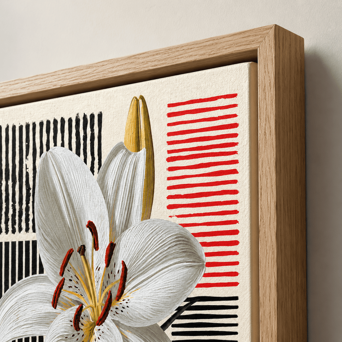 Flower Canvas Wall Art — Ink and Bloom by Rossetti Art