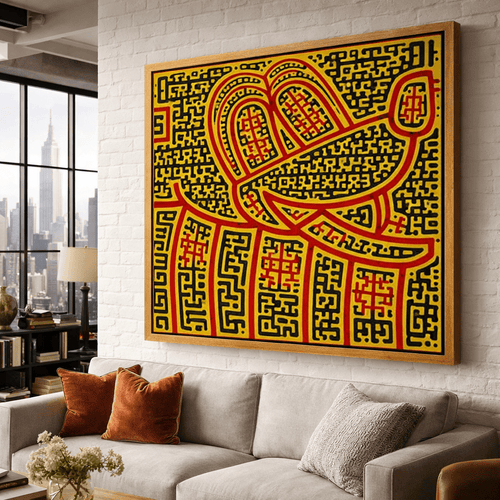 Framed Contemporary Wall Art for Living Room