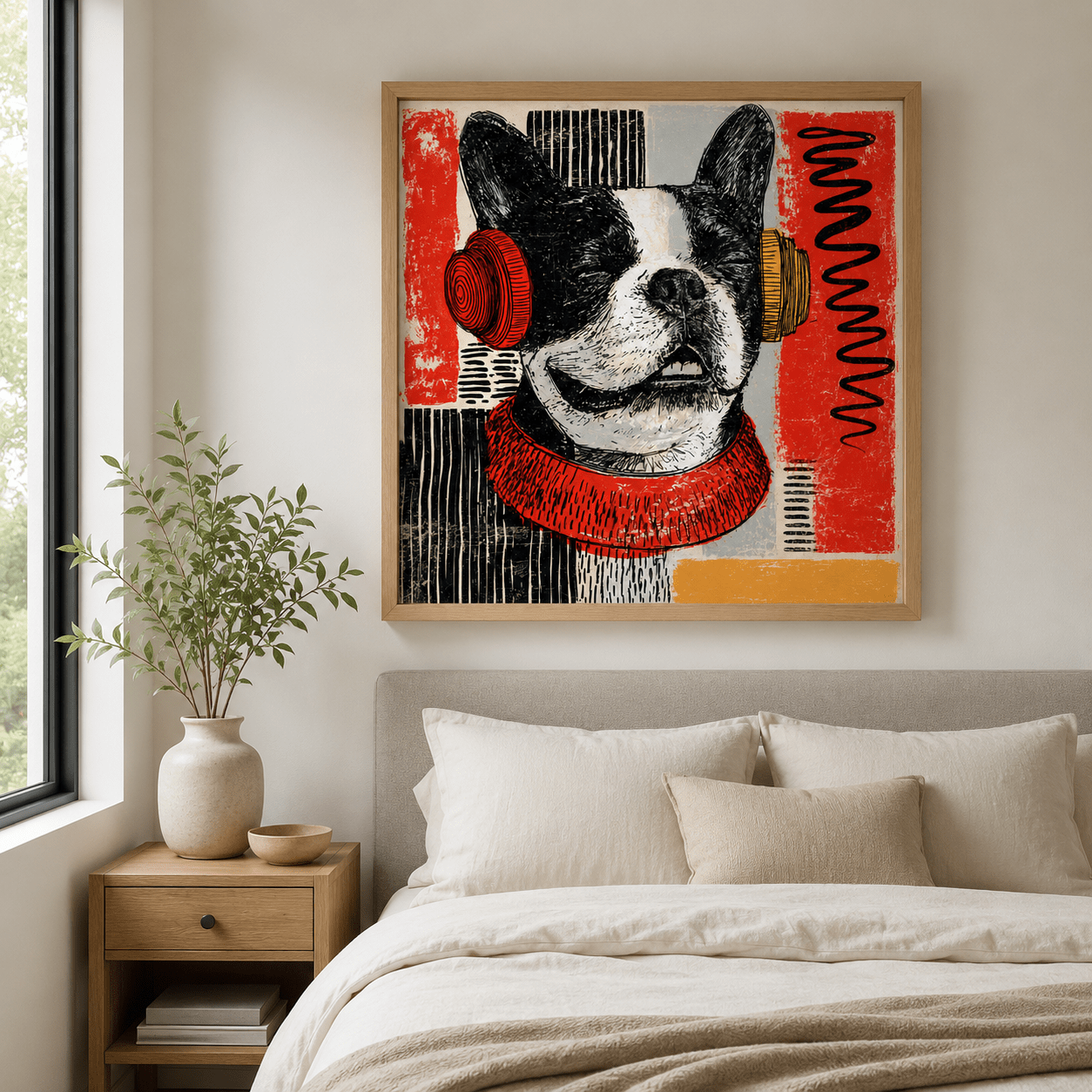 French Bulldog Wall Art Canvas Print — Woofer by Rossetti Art