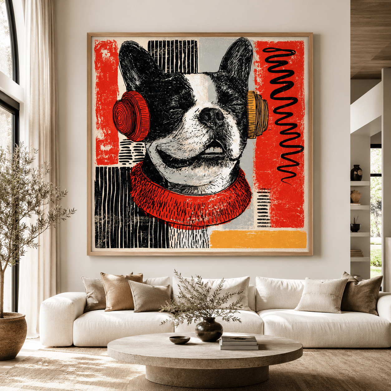 French Bulldog Wall Art Canvas Print — Woofer by Rossetti Art