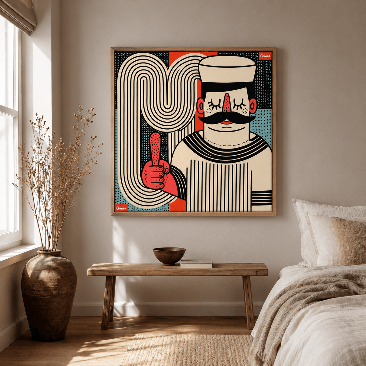 Funky Wall Art Canvas Print — The Optimist by Rossetti Art
