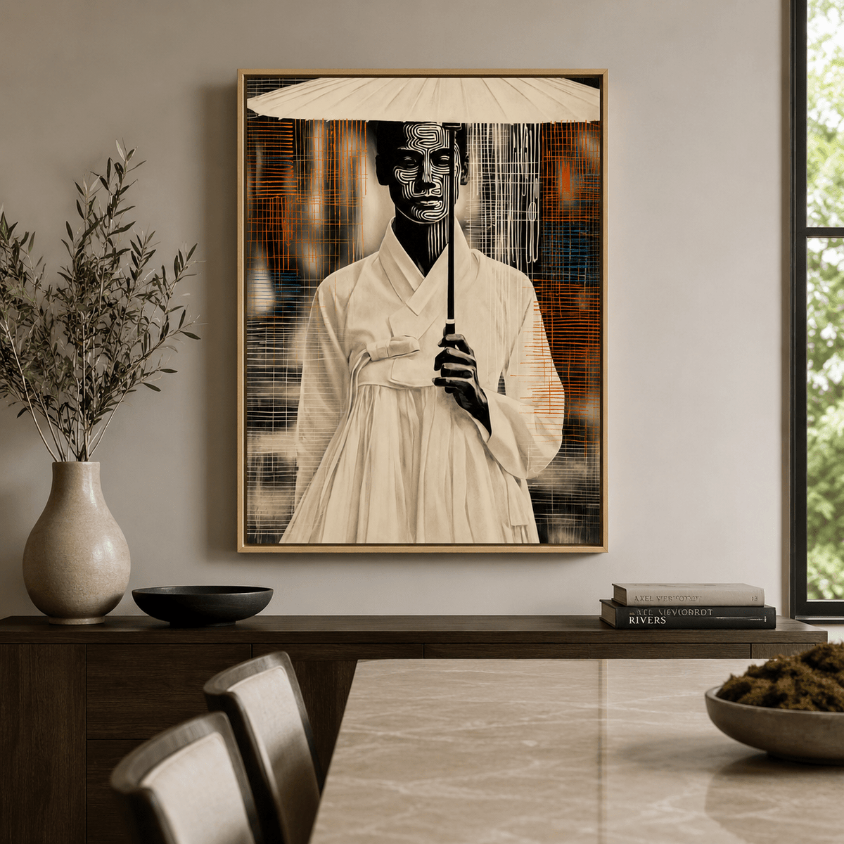 Geisha Art Canvas Print — Cipher by Rossetti Art