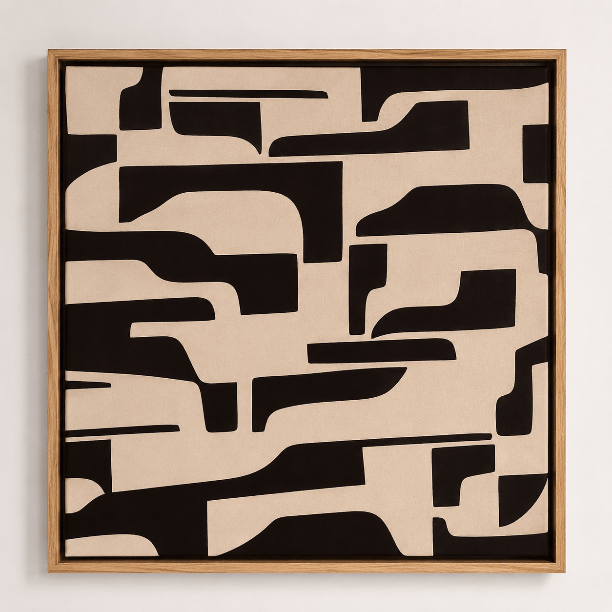 Geometric Abstract Wall Art Canvas Print — Labyrinth by Rossetti Art
