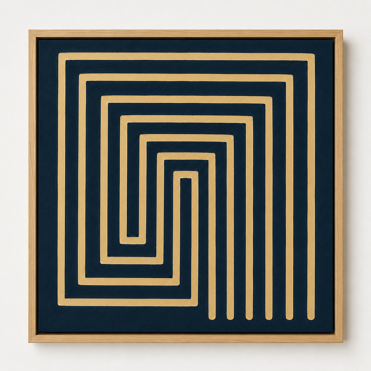 Geometric Abstract Wall Art Canvas Print — Labyrinth by Rossetti Art