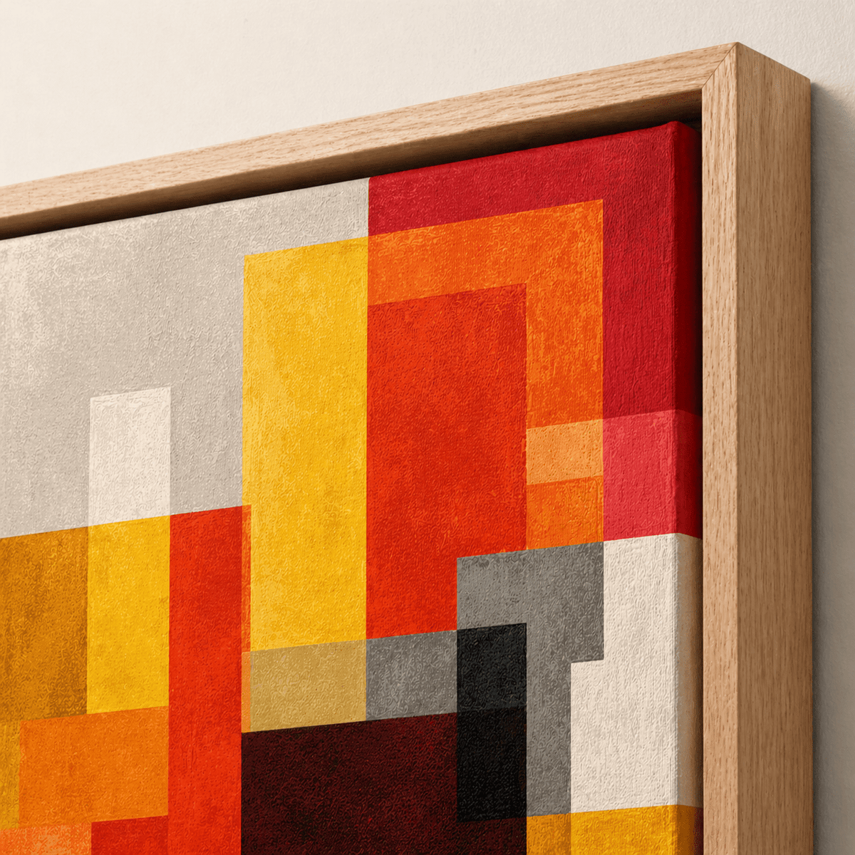 Geometric Art Print Canvas— Solar Grid by Rossetti Art