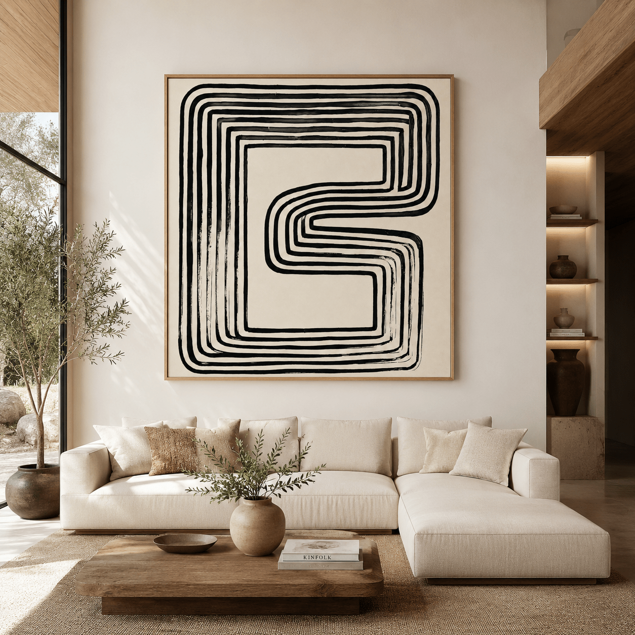 Geometric Wall Art Canvas Print — Aperture by Rossetti Art