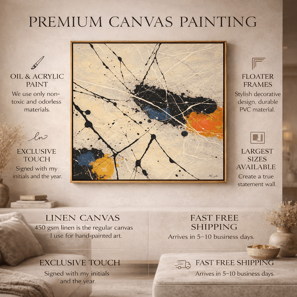 Gestural Abstract Original Painting