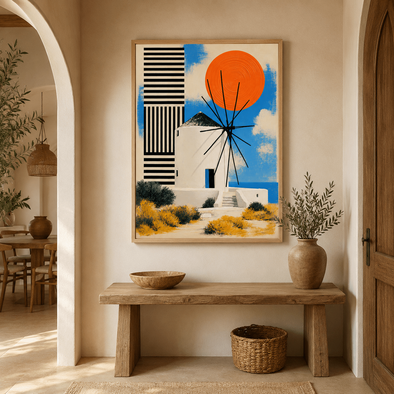 Greek Wall Art Canvas Print — Meltemi by Rossetti Art