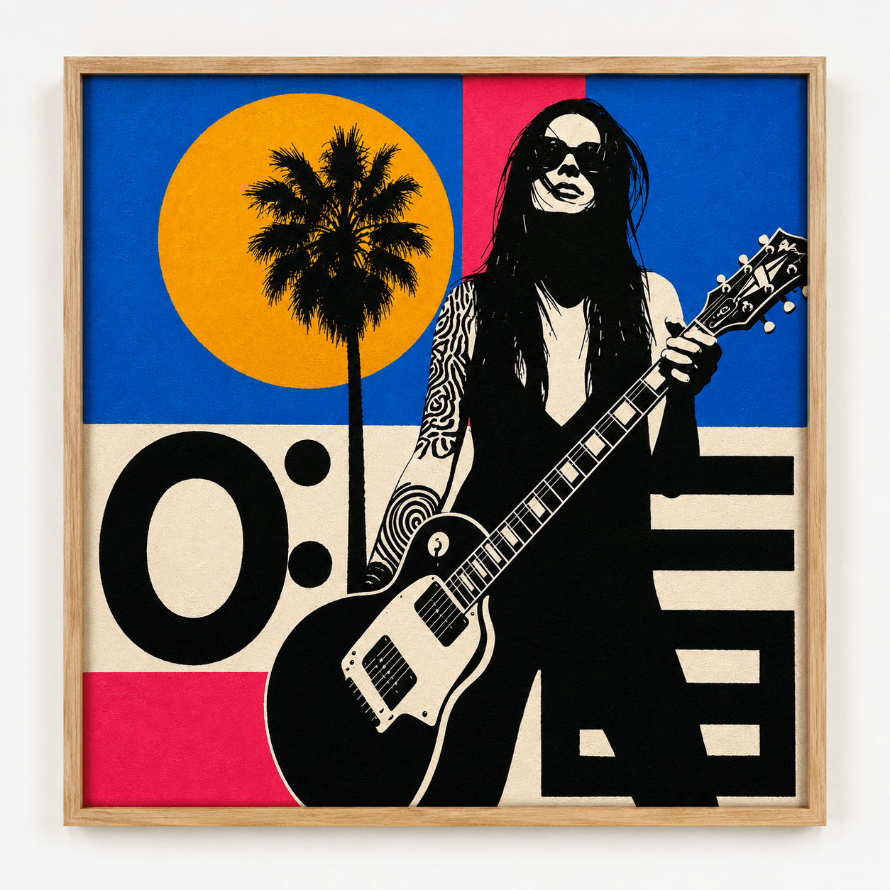 Guitar Wall Art Canvas Print — Electric by Rossetti Art