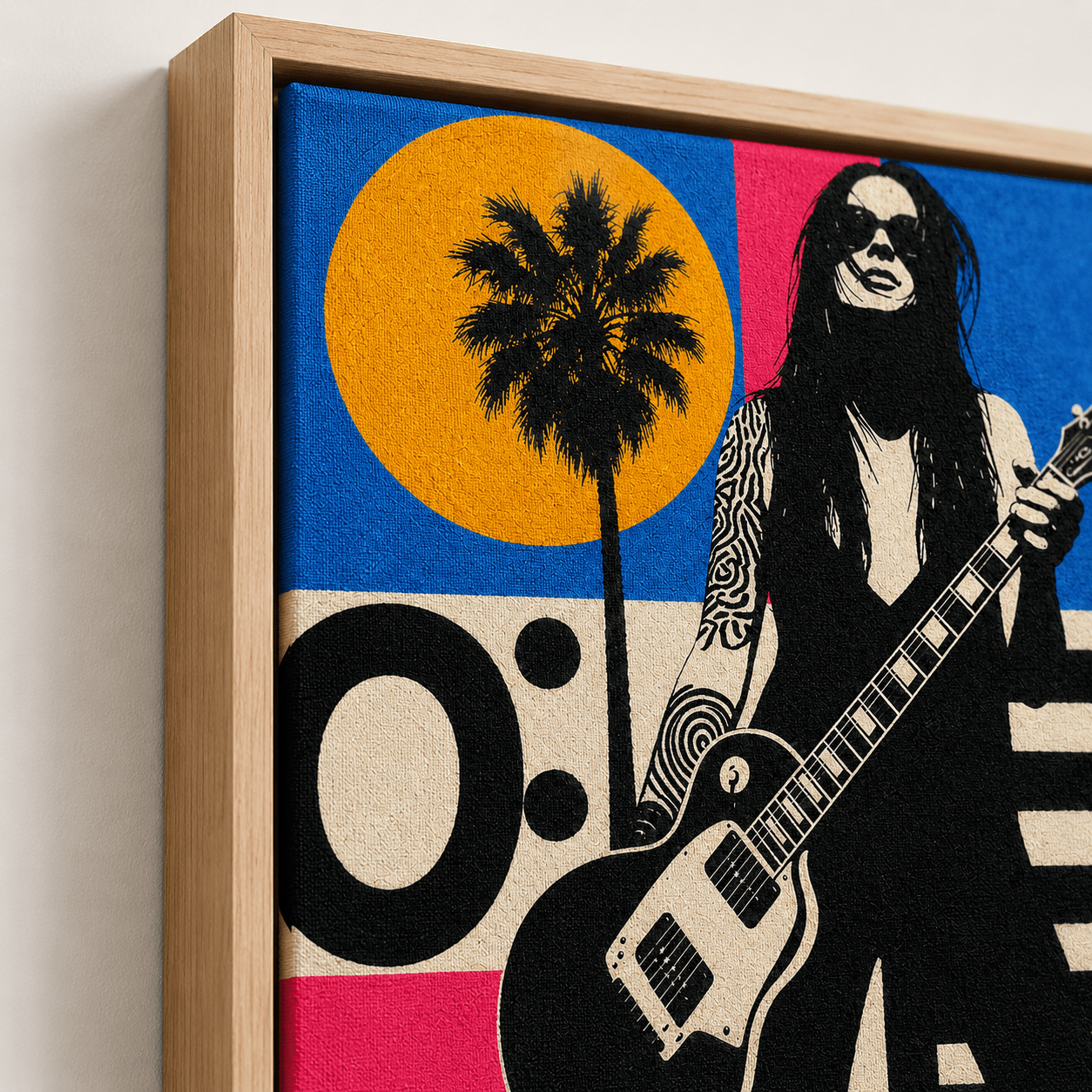 Guitar Wall Art Canvas Print — Electric by Rossetti Art