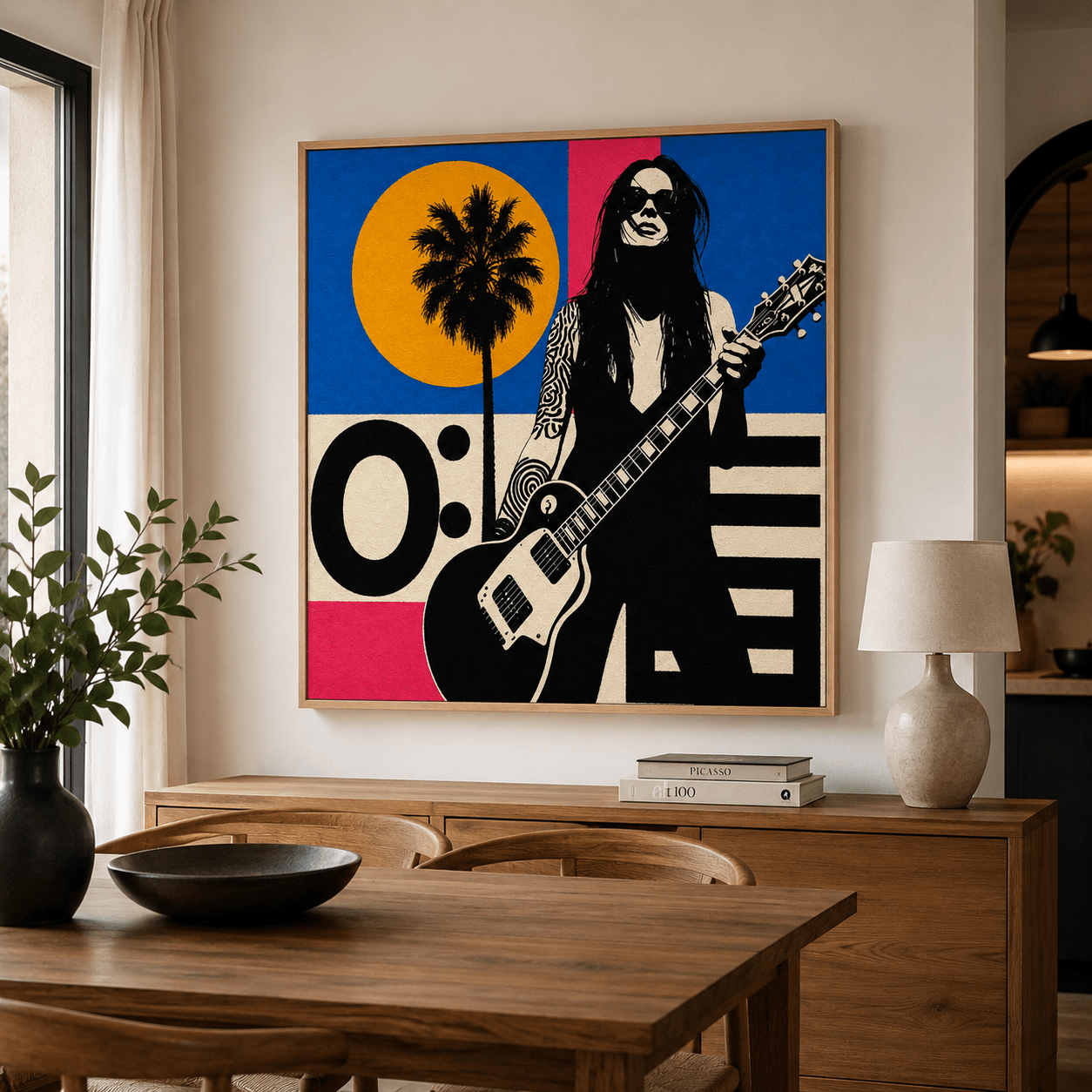 Guitar Wall Art Canvas Print — Electric by Rossetti Art