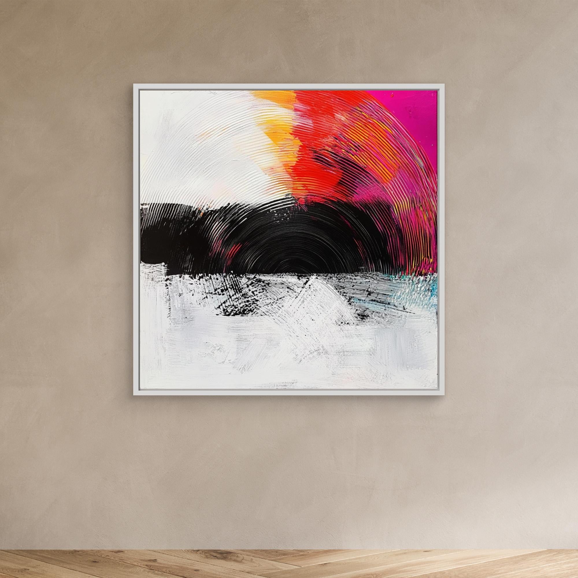 Canvas Print: Radiant Echo - Vibrant Canvas Wall Art