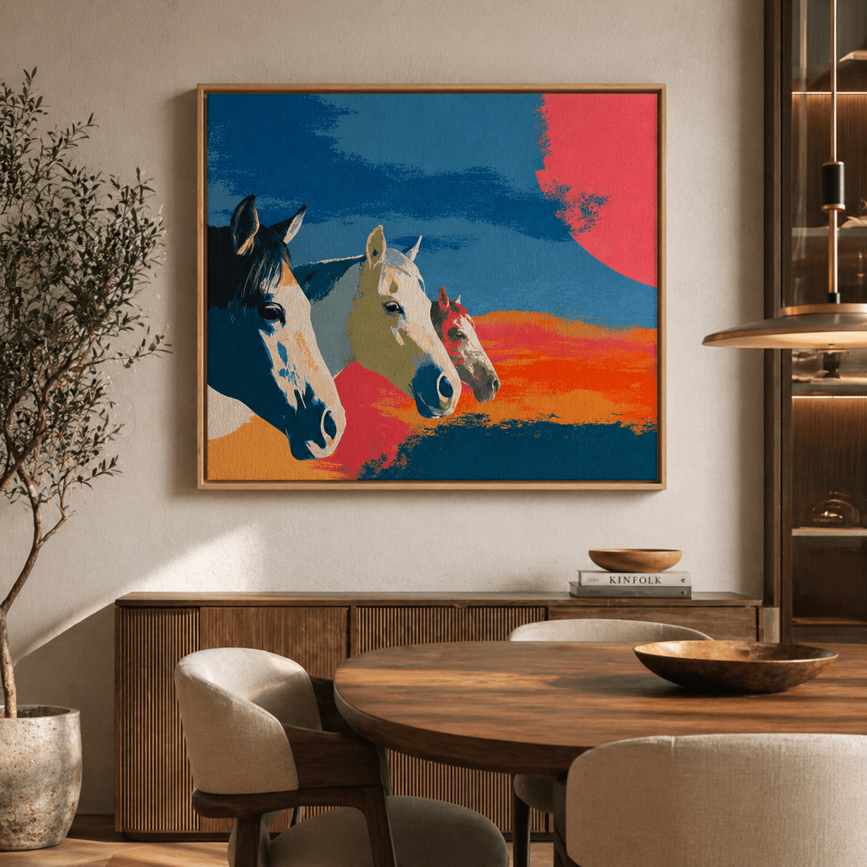 Horse Painting Canvas — Wild Three by Rossetti Art