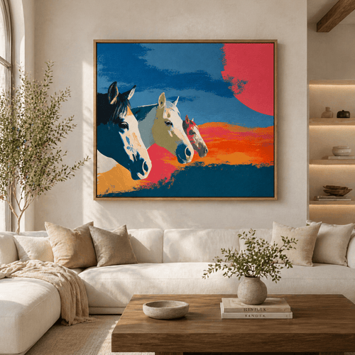Horse Painting Canvas — Wild Three by Rossetti Art