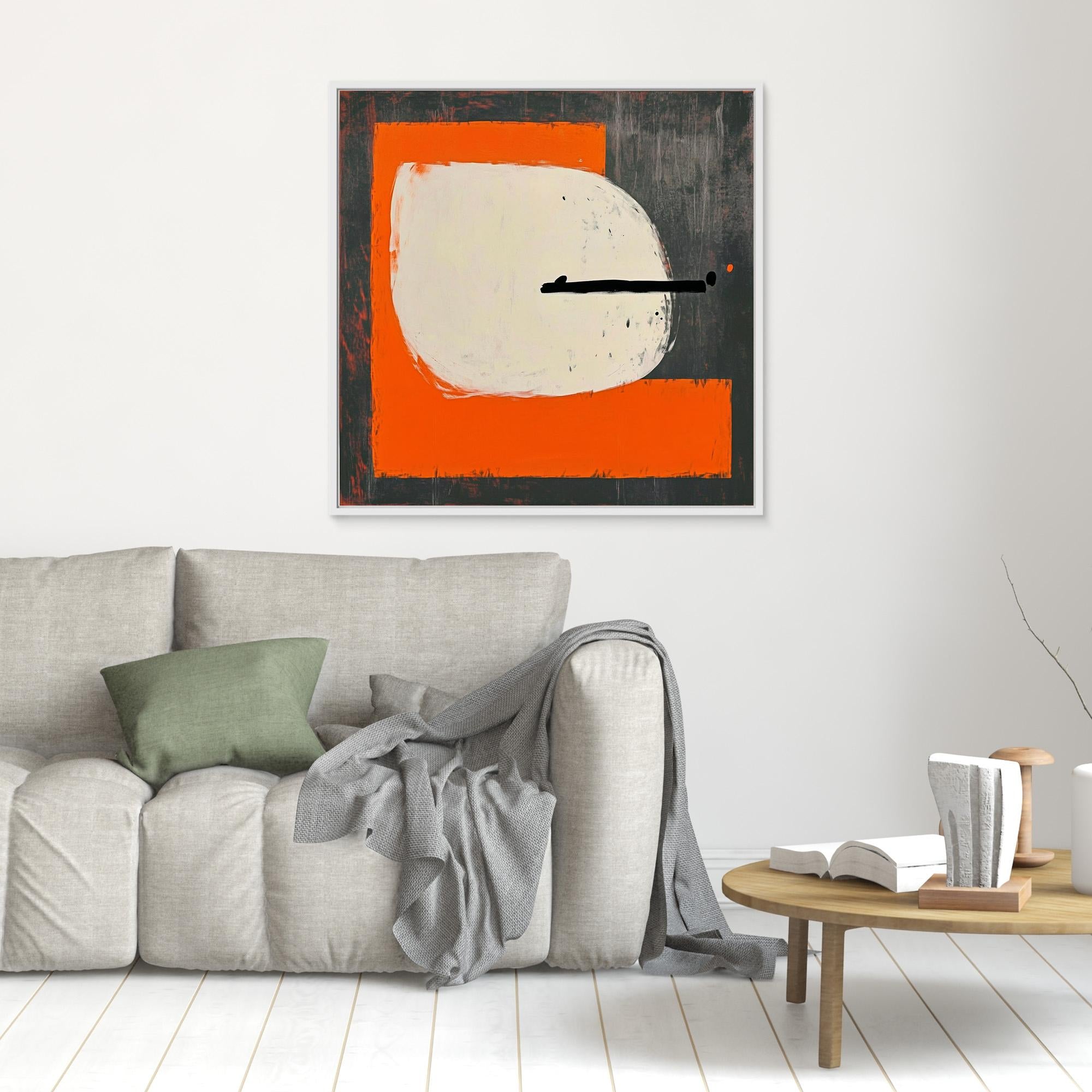 Canvas Print : Equilibrium in Motion - Minimalist Balance Abstract Wall Art | Modern