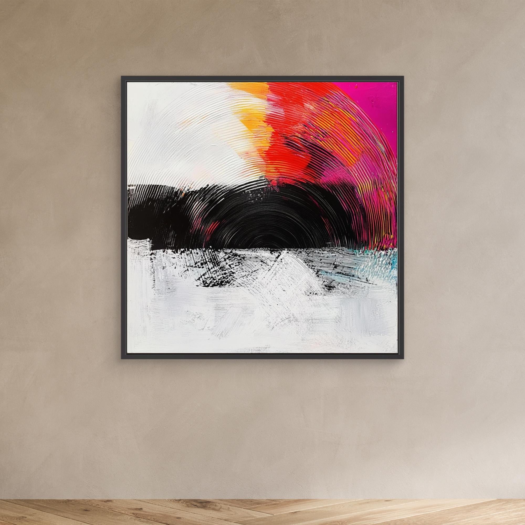 Canvas Print: Radiant Echo - Vibrant Canvas Wall Art