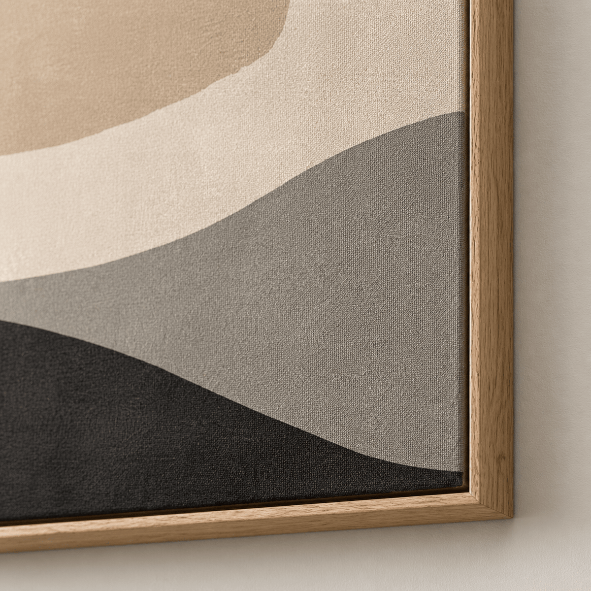 Japandi Wall Art Canvas Print — Dune Light by Rossetti Art