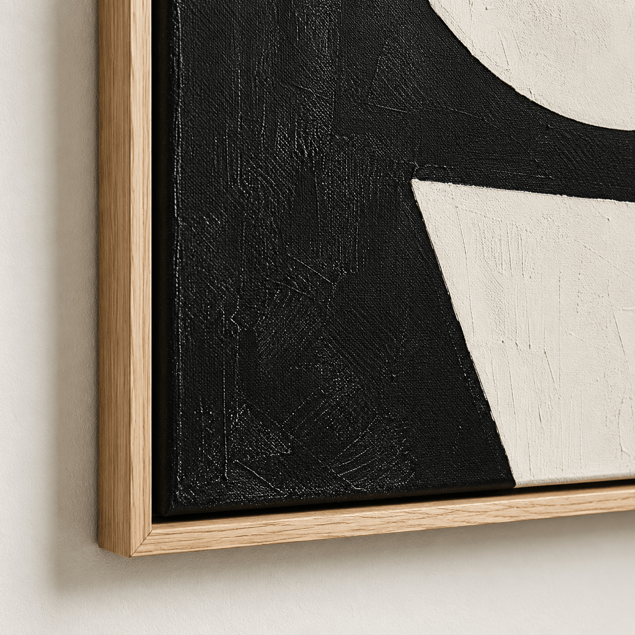 Japandi Wall Art Canvas Print — Moonrise by Rossetti Art