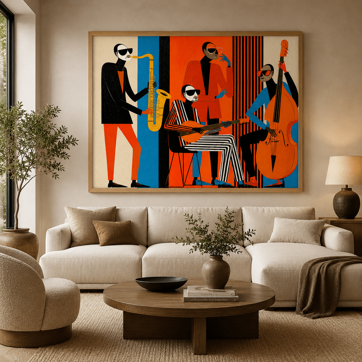 Jazz Wall Art Canvas Print — The Quartet by Rossetti Art