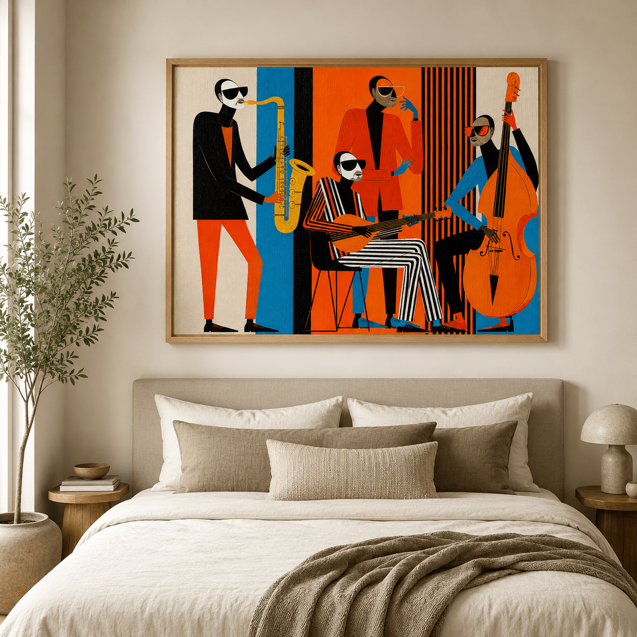 Jazz Wall Art Canvas Print — The Quartet by Rossetti Art