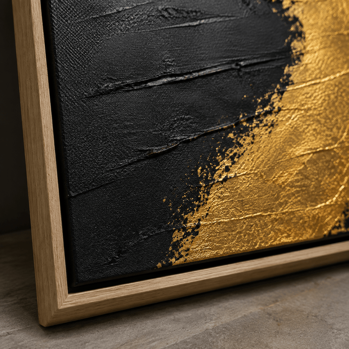 Kintsugi Painting — Gilded Fracture