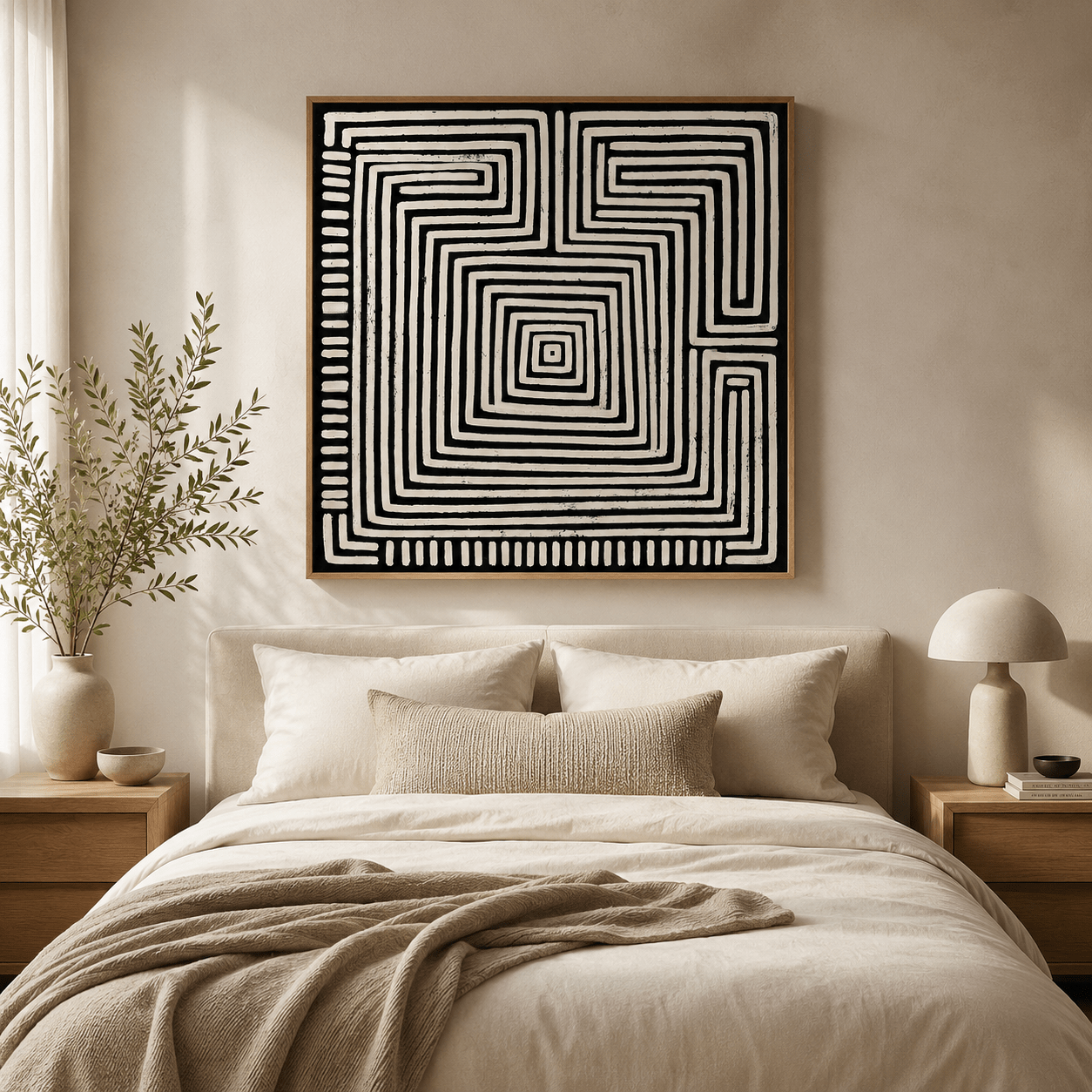 Labyrinth Wall Art Canvas Print — Inward by Rossetti Art
