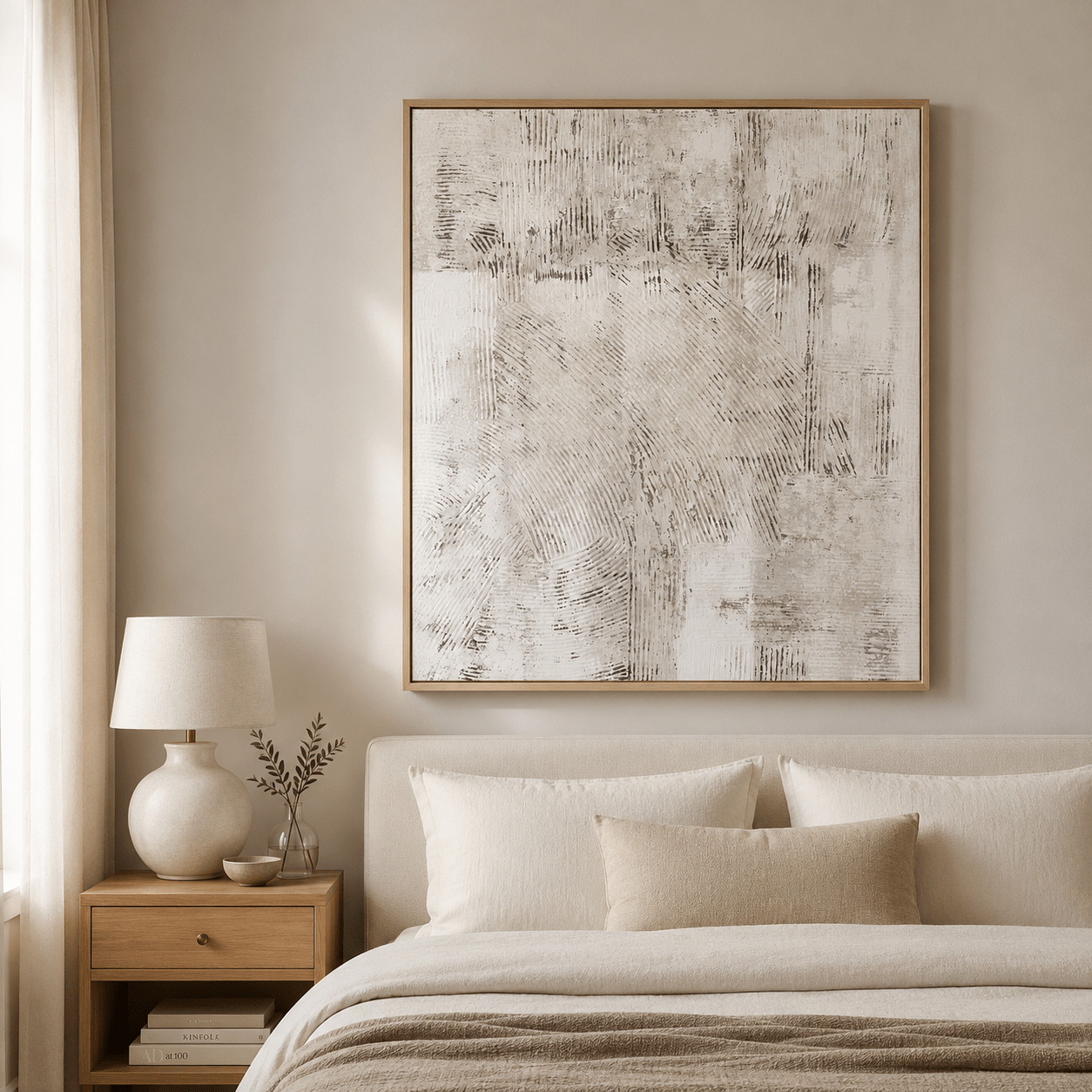 Large Abstract Wall Art Original Painting — Palimpsest by Rossetti Art