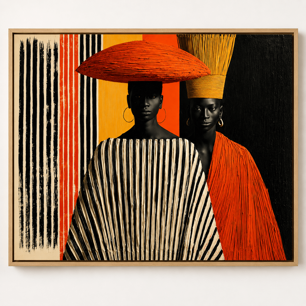 Large Afrocentric Wall Art Canvas Print — Lineage by Rossetti Art