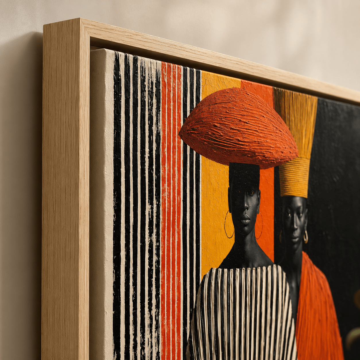Large Afrocentric Wall Art Canvas Print — Lineage by Rossetti Art