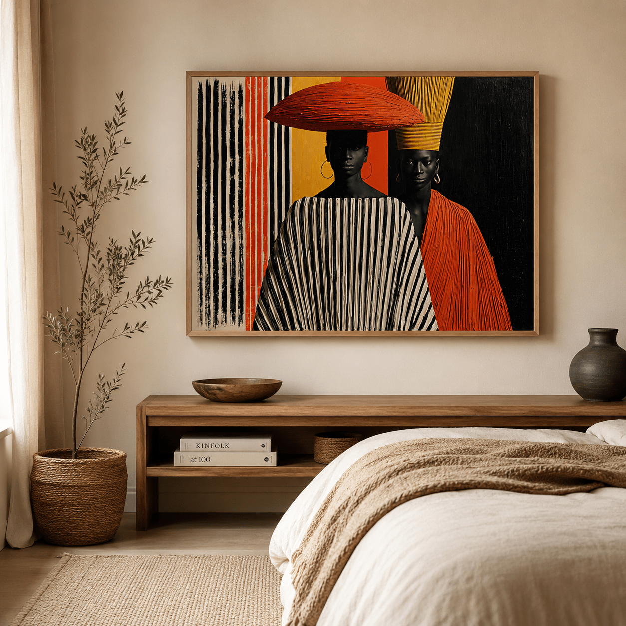 Large Afrocentric Wall Art Canvas Print — Lineage by Rossetti Art