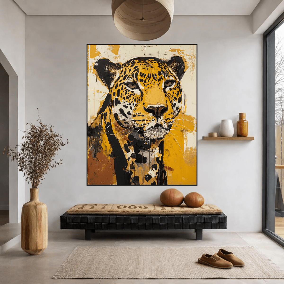 Leopard Painting on Canvas