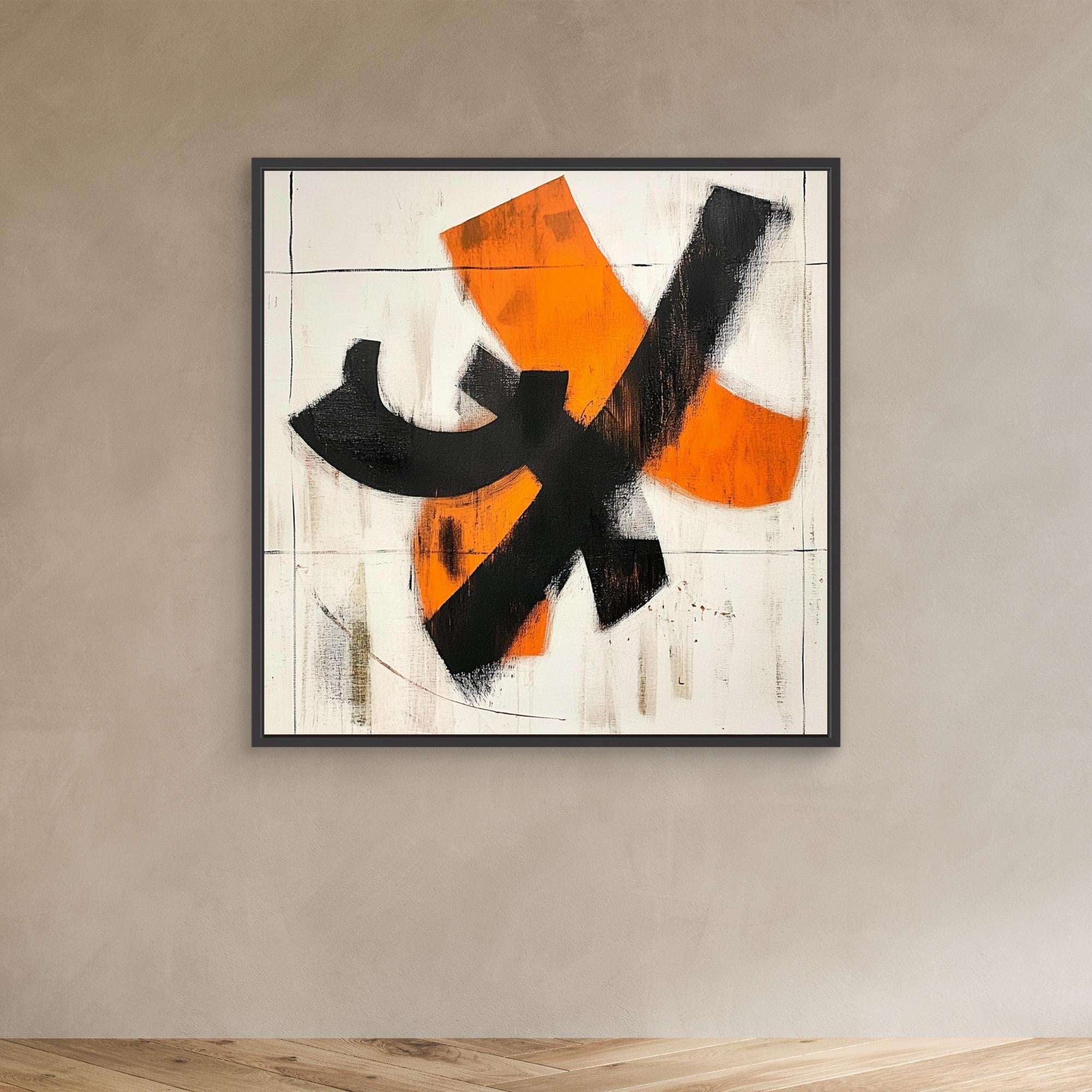 Canvas Print: Vibrant Crossroads - Abstract Wall Art modern abstract canvas wall art by Rossetti Art – luxury interior design artwork for living room, bedroom, office – abstract painting print Contemporary art print handmade wall art