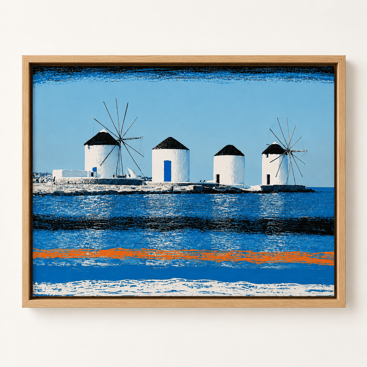 Mediterranean Landscape Canvas Print — Mykonos by Rossetti Art